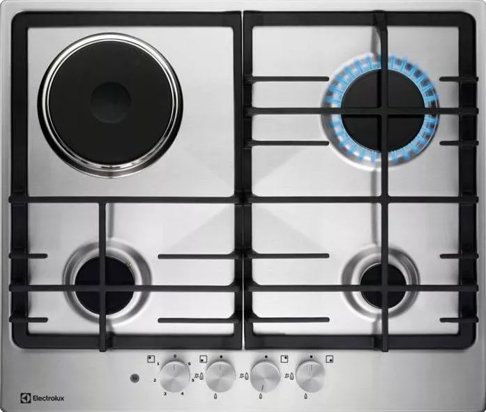 Газовая варочная поверхность Electrolux KGM64311X RU, серебристый
