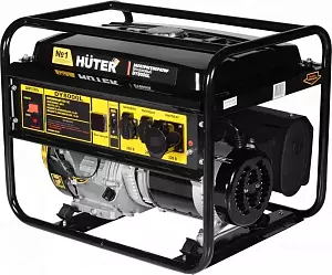 Бензиновый генератор Huter DY8000L, 220 В, 7кВт 