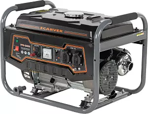 Бензиновый генератор CARVER PPG-3600A, 220/12 В, 2.8кВт
