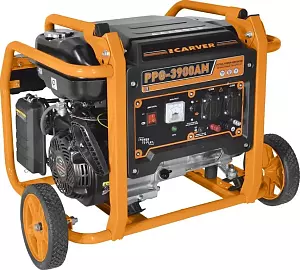 Бензиновый генератор CARVER PPG-3900AM, 220/12 В, 2.8кВт