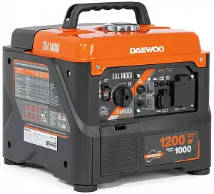 Бензиновый генератор Daewoo GDA 1400i, 220 В, 1.2кВт