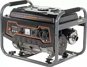 Бензиновый генератор CARVER PPG-2500A, 220/12 В, 2.3кВт