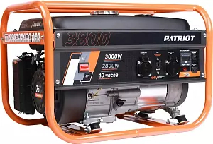 Бензиновый генератор Patriot GRS 3800, 220 В, 3кВт